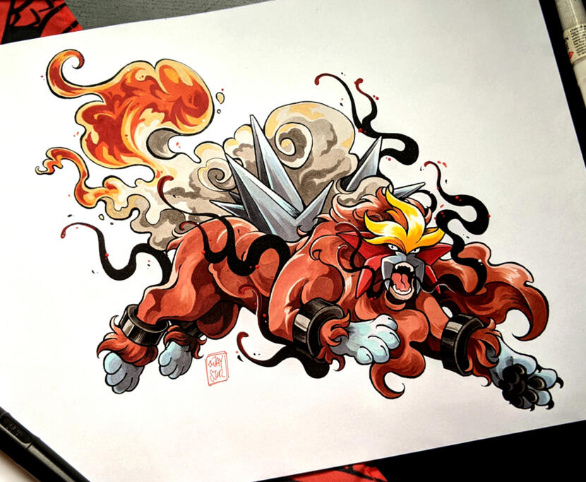 Ink and Copic Marker